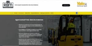 Site internet Paris Lyon Besançon - référencement naturel SEO, appareil manutention RBM